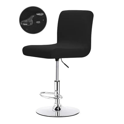 Stretch Bar Stool Cover | Universal Fit Chair Slipcover for Kitchen Counter Stools, Dining Room & Home Bar Seating Protection | Waterproof
