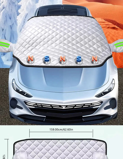 Ortekor FrostGuard Pro | 5-Layer Frost Guard Windshield Cover with Magnetic Fastening | All-Season Protection Against Ice and UV Rays