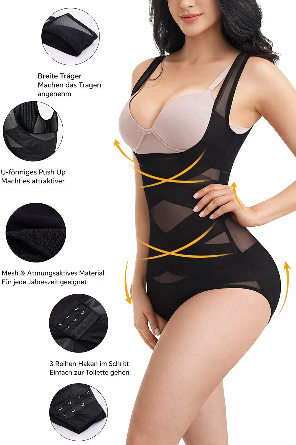 Women's Seamless Body Shaper | Tummy Control Bodysuit | Smoothing Shapewear for All-Day Comfort