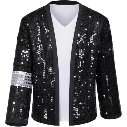 Shimmering Sequin Costume Set for Performances with Comfortable Fit | Versatile Outfit for Halloween and Themed Parties