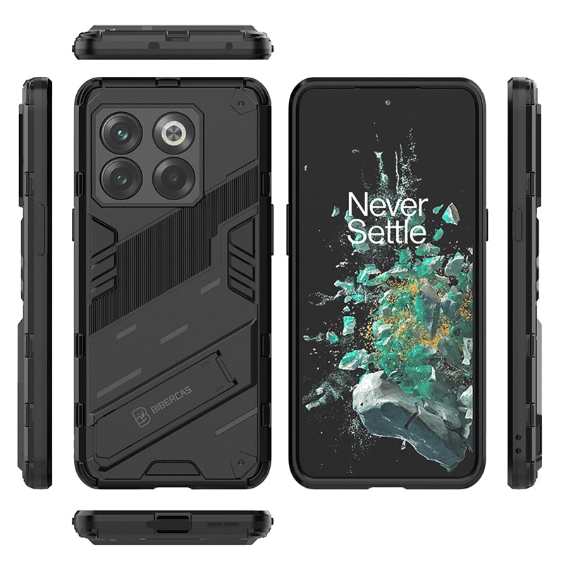 Reinforced Phone Case with Built-In Stand for OnePlus 15 13 12 11 10 Nord – Drop Protection Kickstand Cover Heavy Duty Shield