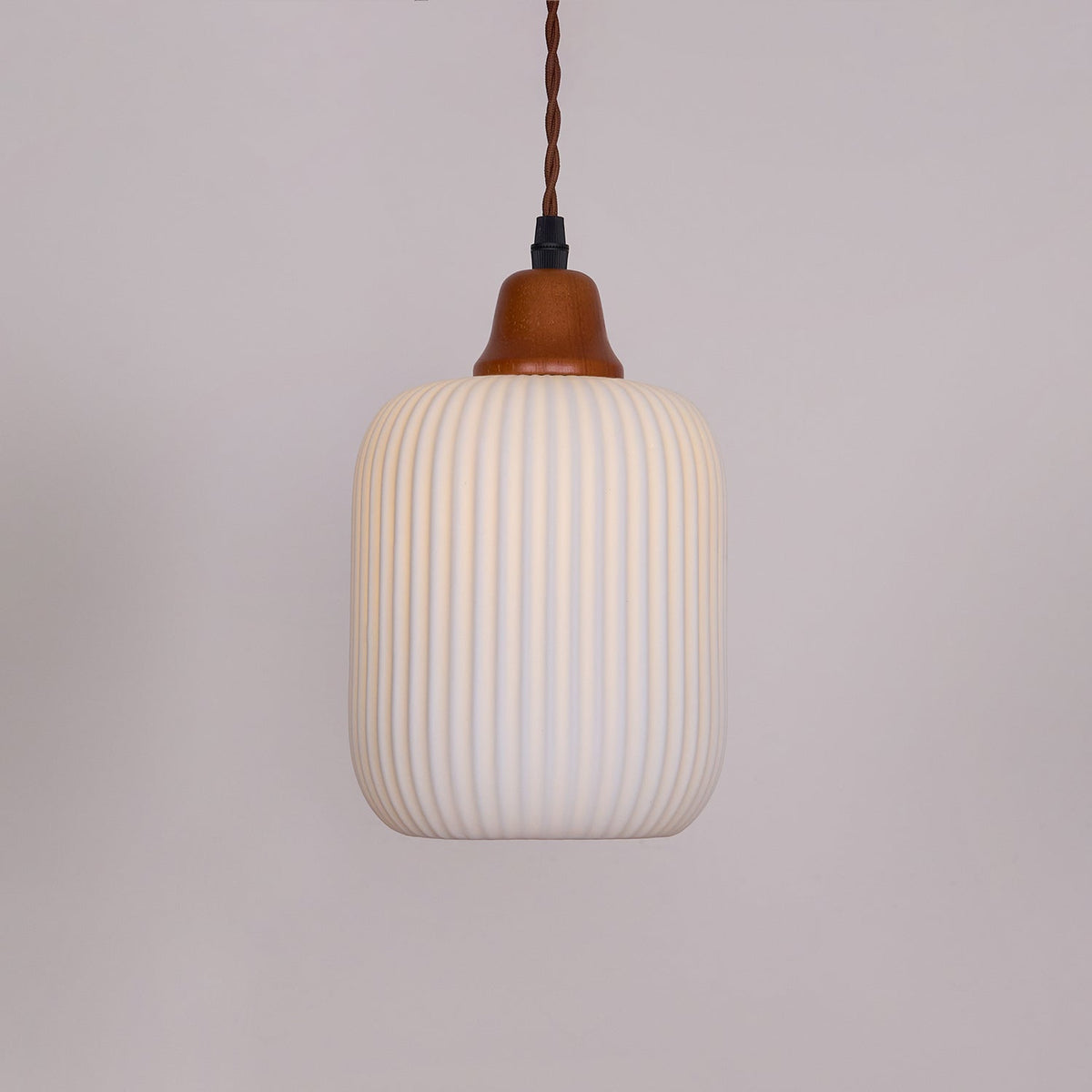Ceramic Hanging Light Fixture White 9 Inch Diameter Adjustable Cord for Kitchen Island Dining Table Bedroom Restaurant Modern Farmhouse Styl