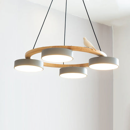 SiennaBird | Elegant Gold Modern Round Dining Room Chandelier