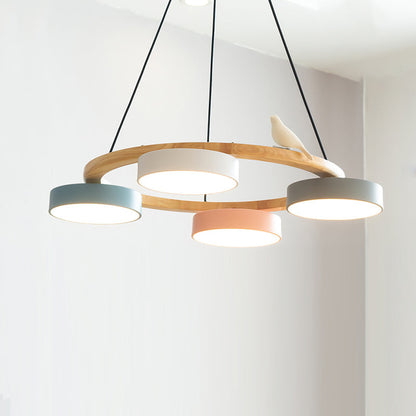 SiennaBird | Elegant Gold Modern Round Dining Room Chandelier