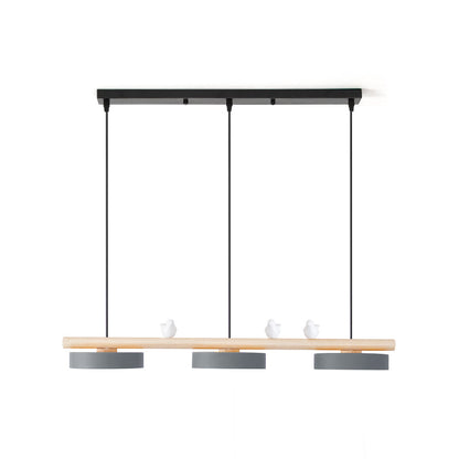 Sculptural Bird Ceiling Light 31 in with Movable Resin Accent LED Dimmable Metal Wood for Dining Room Bedroom Living Room Kitchen Modern Art