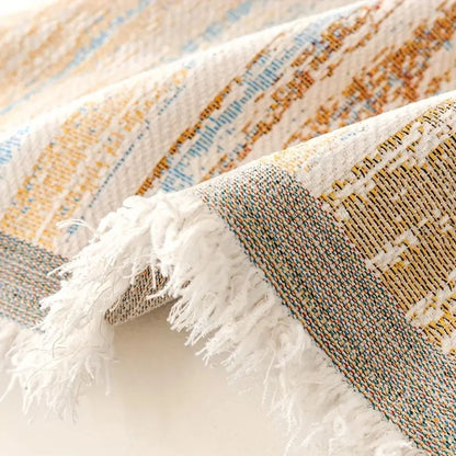 Sierra Sofa Cover - Premium Chenille, Color Striped Design