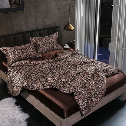 Silk Satin Bedding Collection | 4-Piece Set with Duvet Cover for Ultimate Comfort