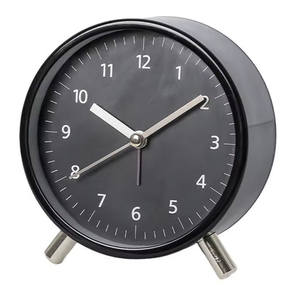 Silva Table Clock - Silent Scandinavian Design, Compact Desk Clock