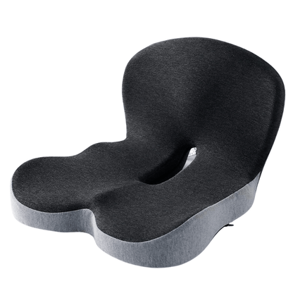 Memory Foam Seat Cushion for Office Chair, Car & Home | Non-Slip Base | Pressure Relief Support for Tailbone, Back & Hips | Portable Everyda