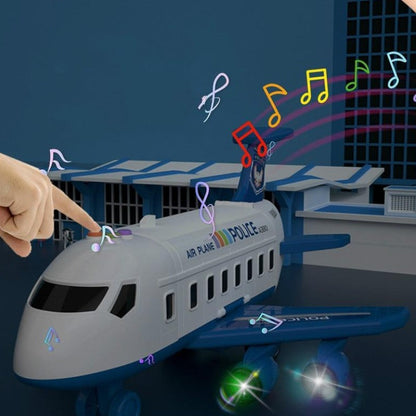 Airport Toy Set with Plane & Vehicles 20-Piece Pretend Play Kit for Kids Ages 3-6 Developmental Learning Transport Theme