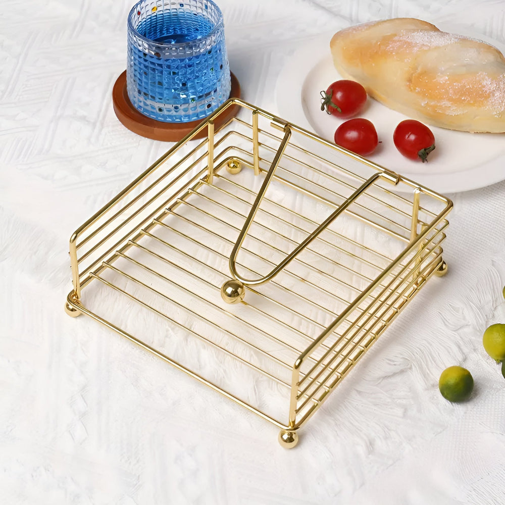 Sleek Napkin Holder for Table - Durable Iron, Modern Design