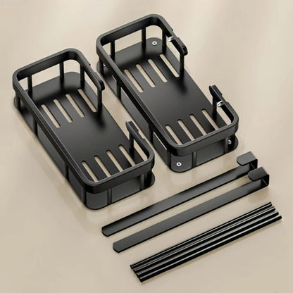 Sleek Shower Caddy - Stainless Steel, Space-Saving Organizer