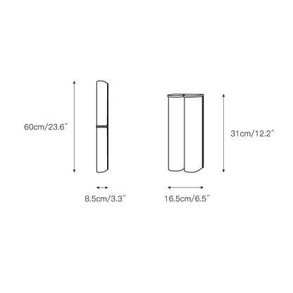 Glass Wall Sconce 2-Light Modern LED Fixture with Metal Frame for Bedroom Living Room Hallway