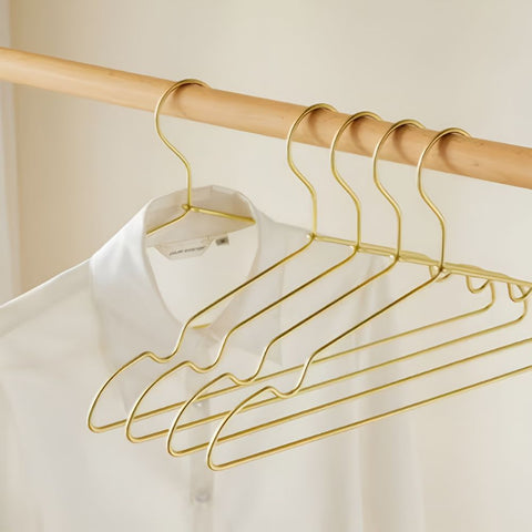 SleekLine Clothes Hangers - Durable Aluminum, Space Saving 12-Piece Set
