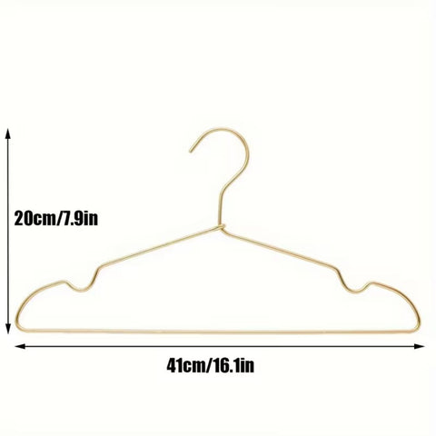 SleekLine Clothes Hangers - Durable Aluminum, Space Saving 12-Piece Set