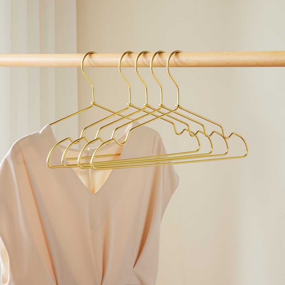 SleekLine Clothes Hangers - Durable Aluminum, Space Saving 12-Piece Set