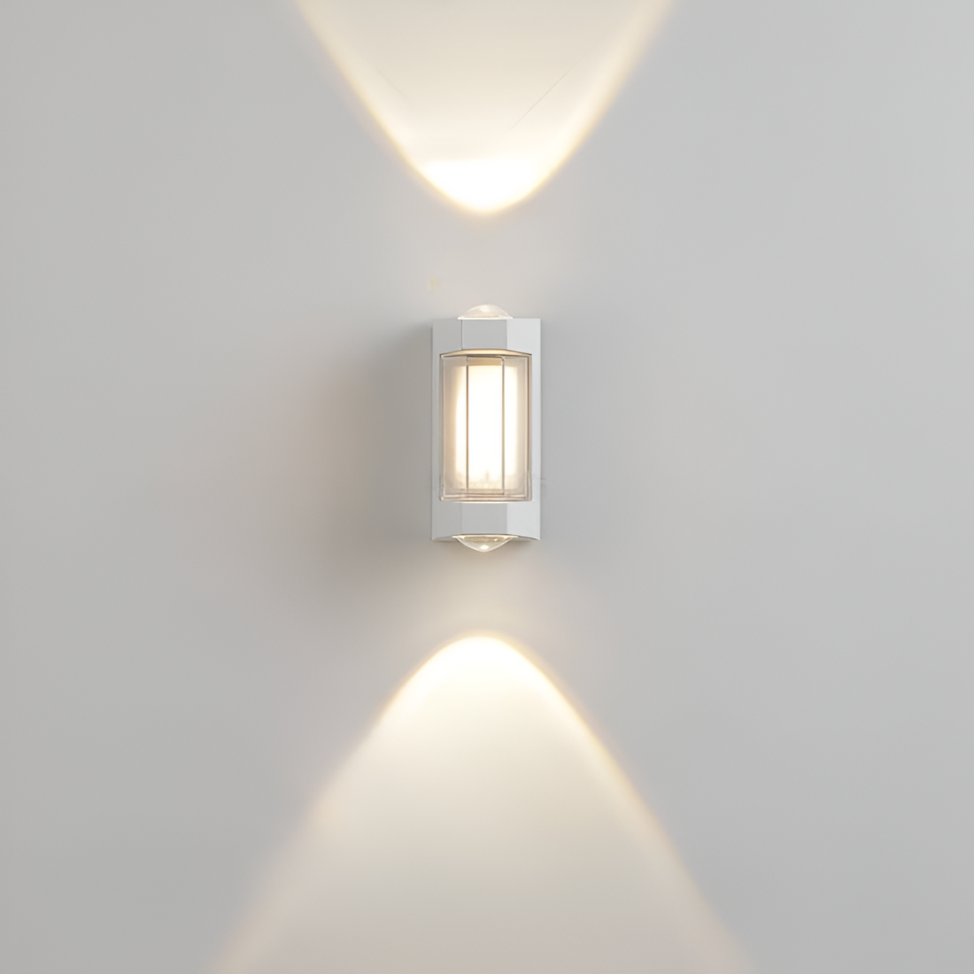 Outdoor Sconce Fixture 10.6 in Black Waterproof Bidirectional Beam for Exterior Walls Entrance Porch Garden Pathway Architectural Accent IP6