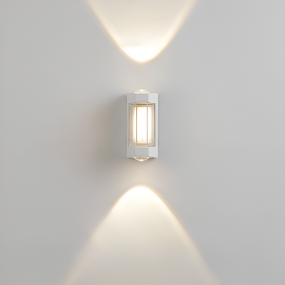 Outdoor Sconce Fixture 10.6 in Black Waterproof Bidirectional Beam for Exterior Walls Entrance Porch Garden Pathway Architectural Accent IP6