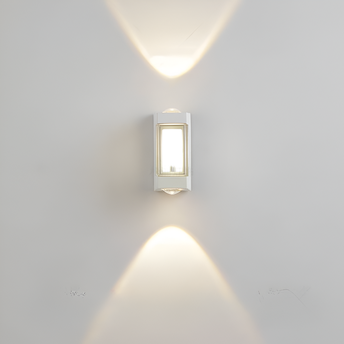 Outdoor Sconce Fixture 10.6 in Black Waterproof Bidirectional Beam for Exterior Walls Entrance Porch Garden Pathway Architectural Accent IP6