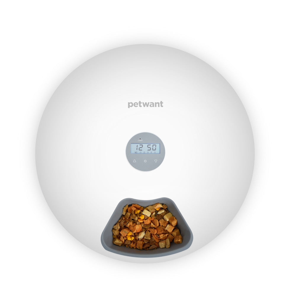 Smart Automatic Feeder | Automatic Pet Feeder with Six Meal Compartments | Convenient Feeding Solution for Cats and Dogs