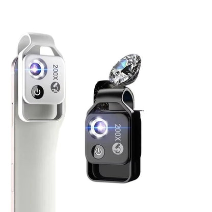 Smart Lens | 200X Phone Camera Lens with Universal Clip-On Attachment | High-Definition Macro Photography for Incredible Detail