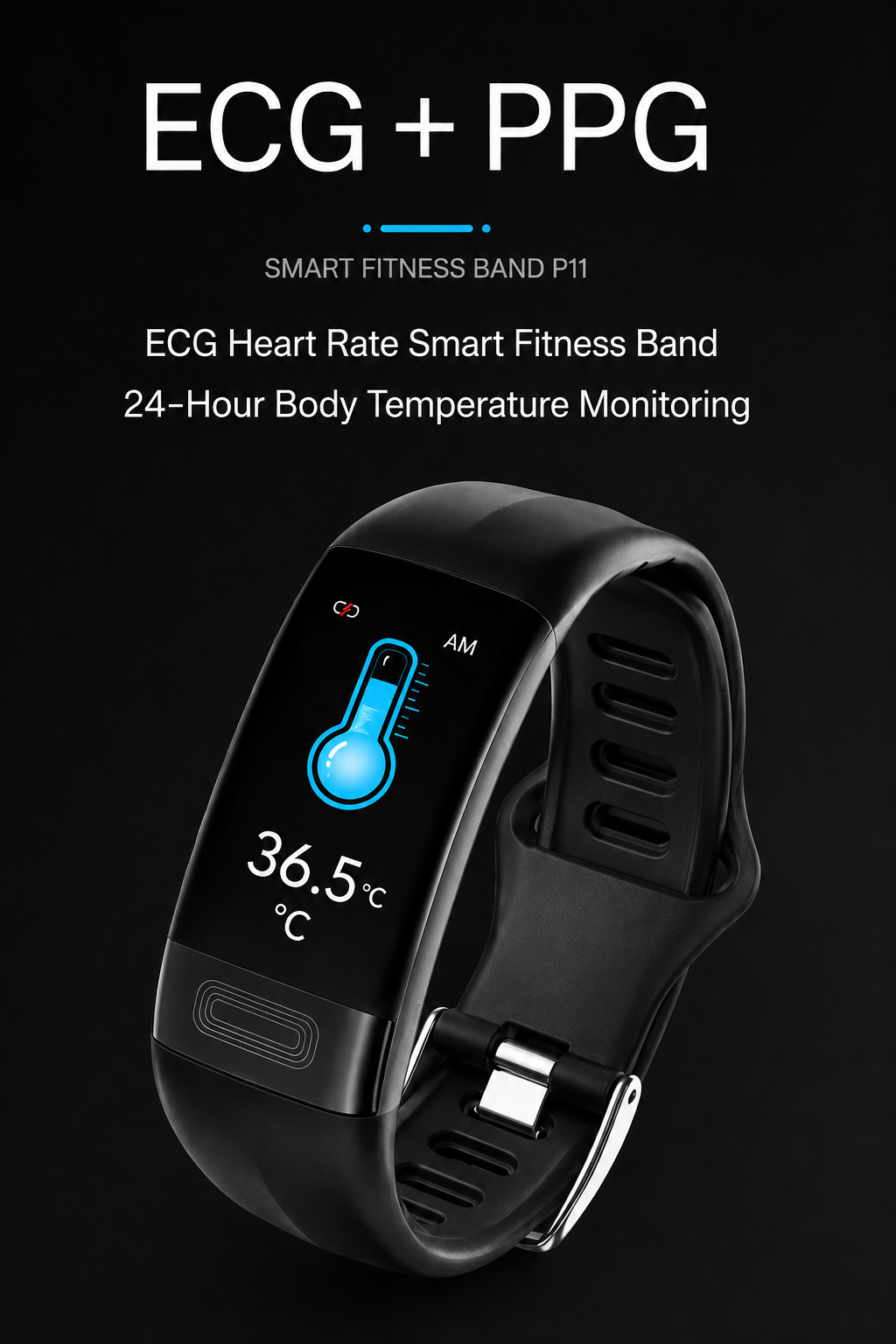 Fitness Tracker Watch with Heart Rate Monitor, Sleep Analysis & Daily Activity Tracking for iPhone & Android