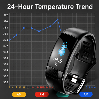 Fitness Tracker Watch with Heart Rate Monitor, Sleep Analysis & Daily Activity Tracking for iPhone & Android
