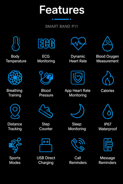 Fitness Tracker Watch with Heart Rate Monitor, Sleep Analysis & Daily Activity Tracking for iPhone & Android