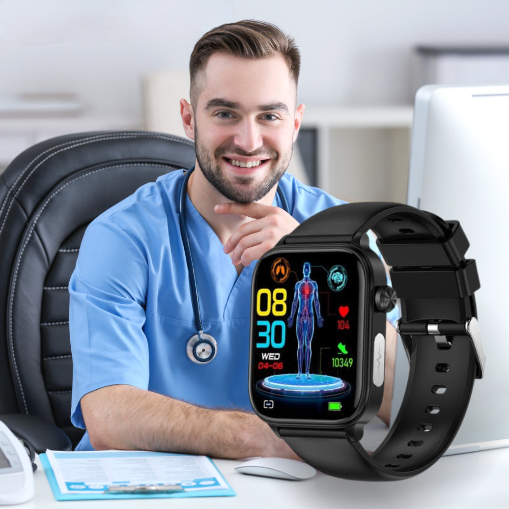 Health Monitoring Smartwatch | GPS Alert Wristband with SOS Function | Real-Time Tracking for Safety