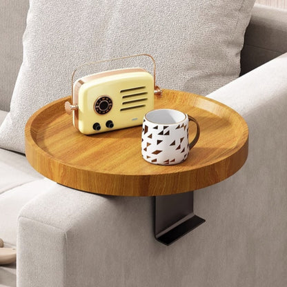 Sofara Armrest Tray Table - Solid Wood, Adjustable Design