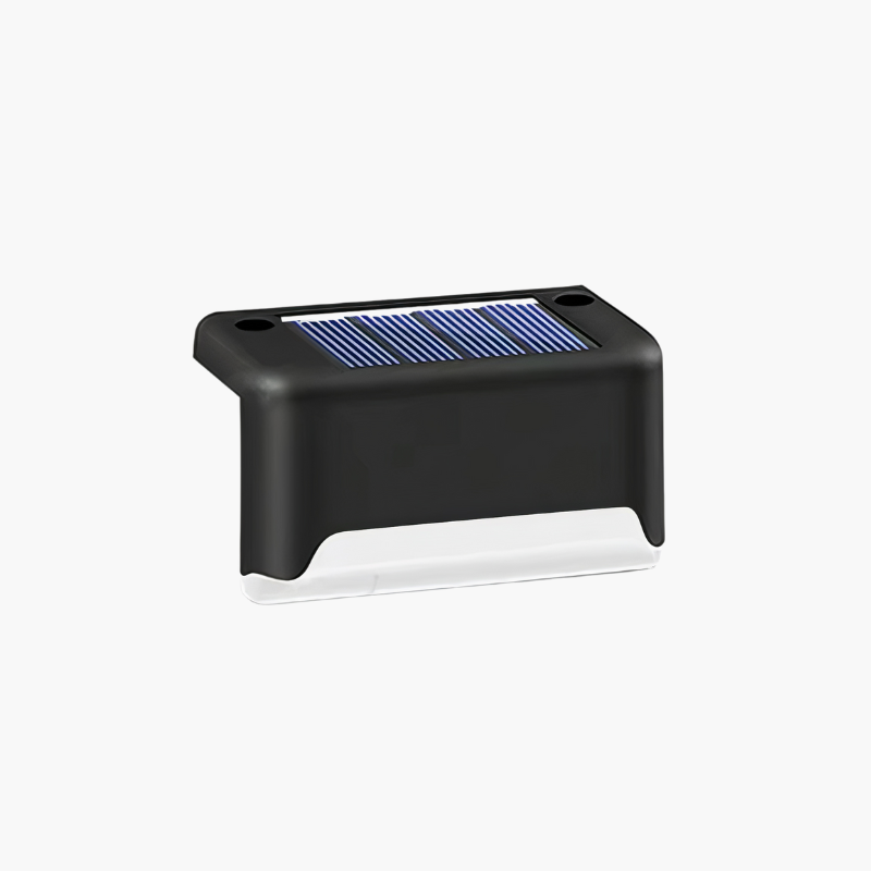 Solar Deck Lights Outdoor Waterproof LED Step Lights for Patio Stairs Fence Pathway Garden Wireless Wall Mount Warm Glow 5-Pack