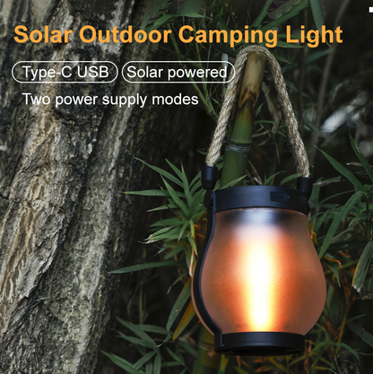 SolarGlowX | Solar-Powered Outdoor Lantern with Authentic Flame Effect | 12-Hour Illumination for Safe Ambiance