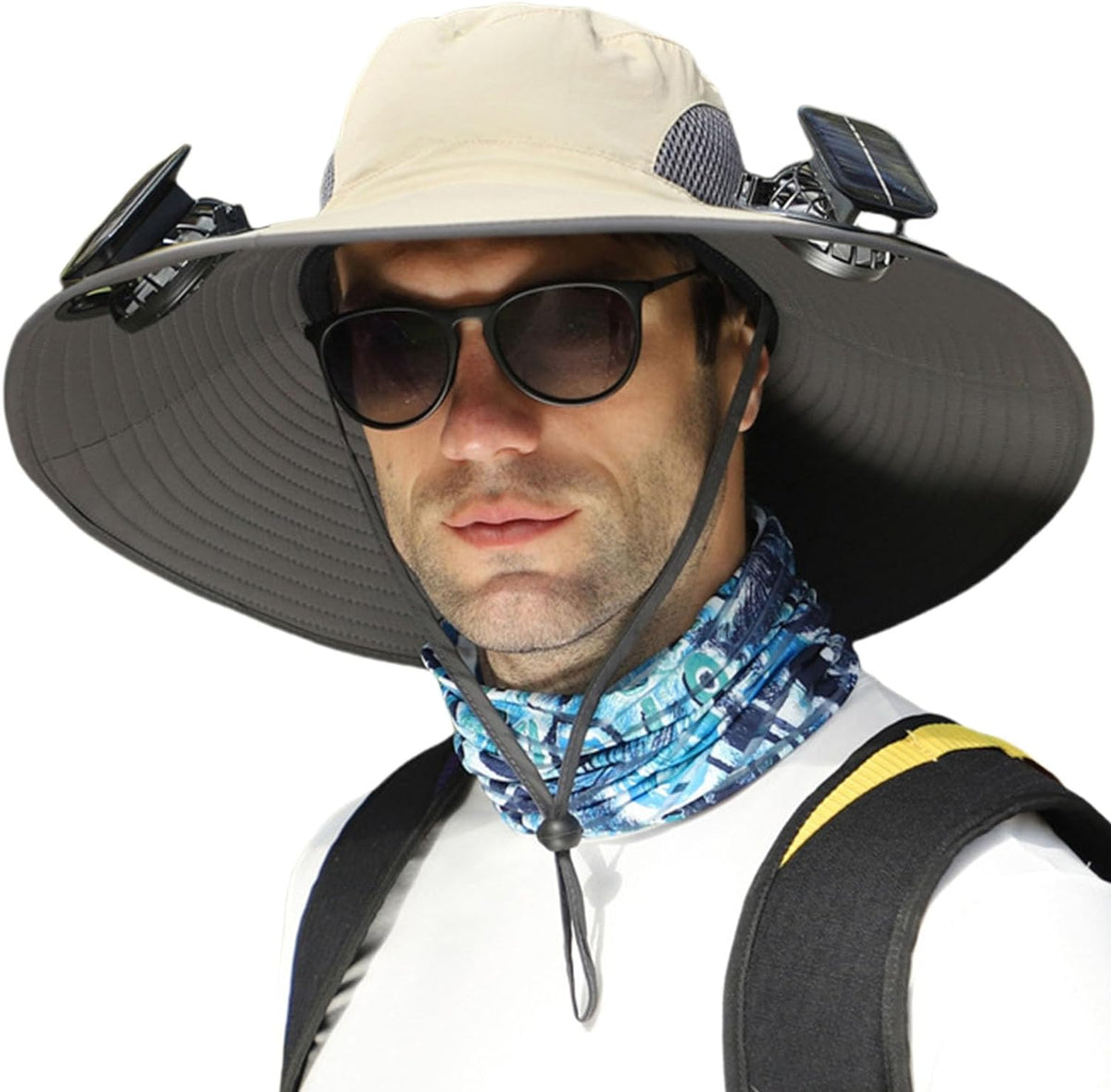 Solar Breeze | Solar Powered Fan Hat with Adjustable Size & Dual Power Design | Stay Cool Outdoors