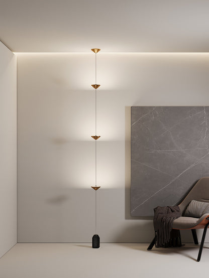 LED Floor Lamp with Marble Counterweight and Adjustable Pull Cable for Living Room Bedroom Reading Corner Modern Home Decor Ambient Task Lig