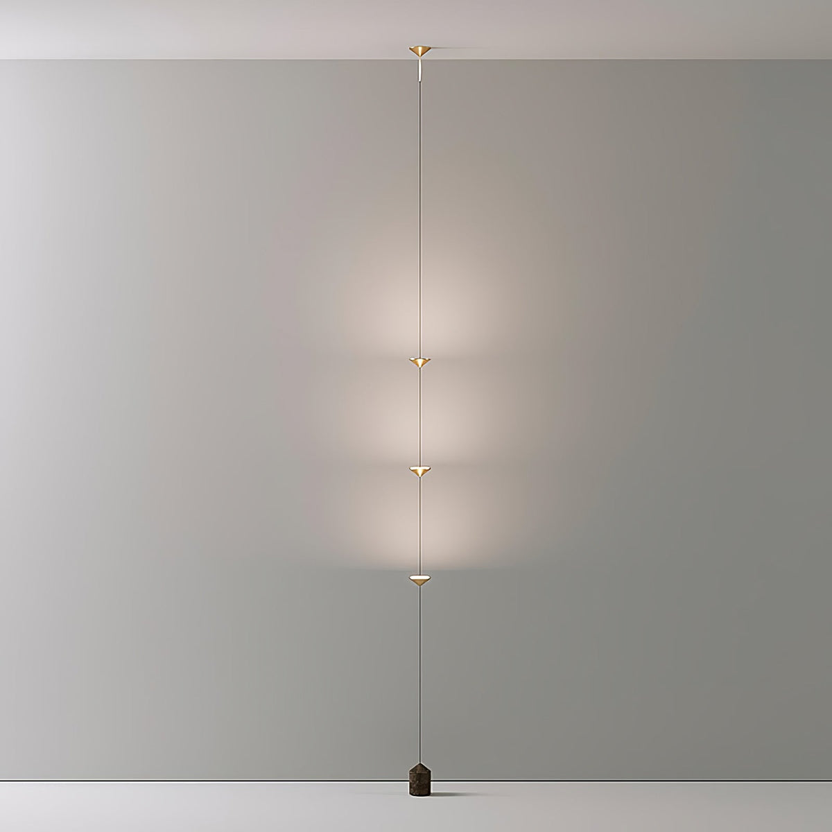 LED Floor Lamp with Marble Counterweight and Adjustable Pull Cable for Living Room Bedroom Reading Corner Modern Home Decor Ambient Task Lig