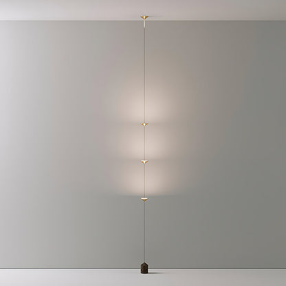 LED Floor Lamp with Marble Counterweight and Adjustable Pull Cable for Living Room Bedroom Reading Corner Modern Home Decor Ambient Task Lig