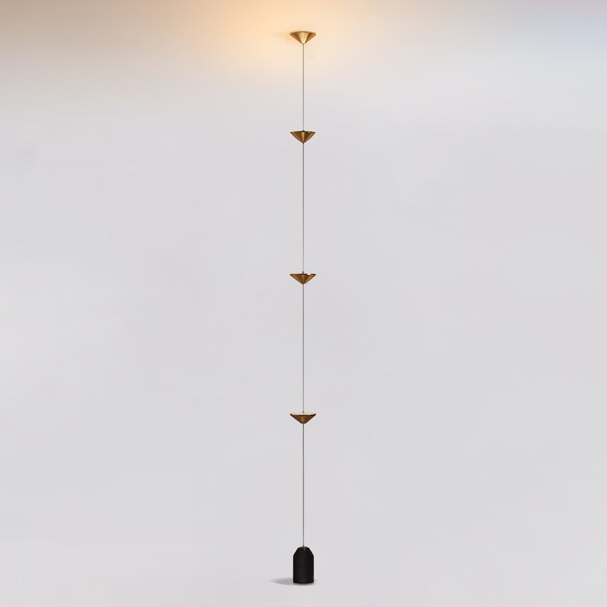 LED Floor Lamp with Marble Counterweight and Adjustable Pull Cable for Living Room Bedroom Reading Corner Modern Home Decor Ambient Task Lig