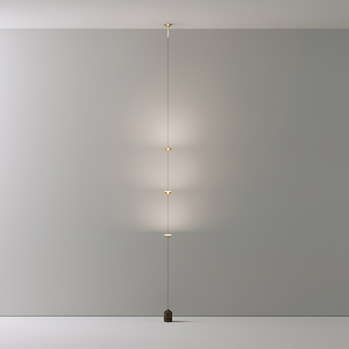 LED Floor Lamp with Marble Counterweight and Adjustable Pull Cable for Living Room Bedroom Reading Corner Modern Home Decor Ambient Task Lig