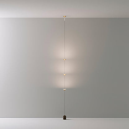 LED Floor Lamp with Marble Counterweight and Adjustable Pull Cable for Living Room Bedroom Reading Corner Modern Home Decor Ambient Task Lig