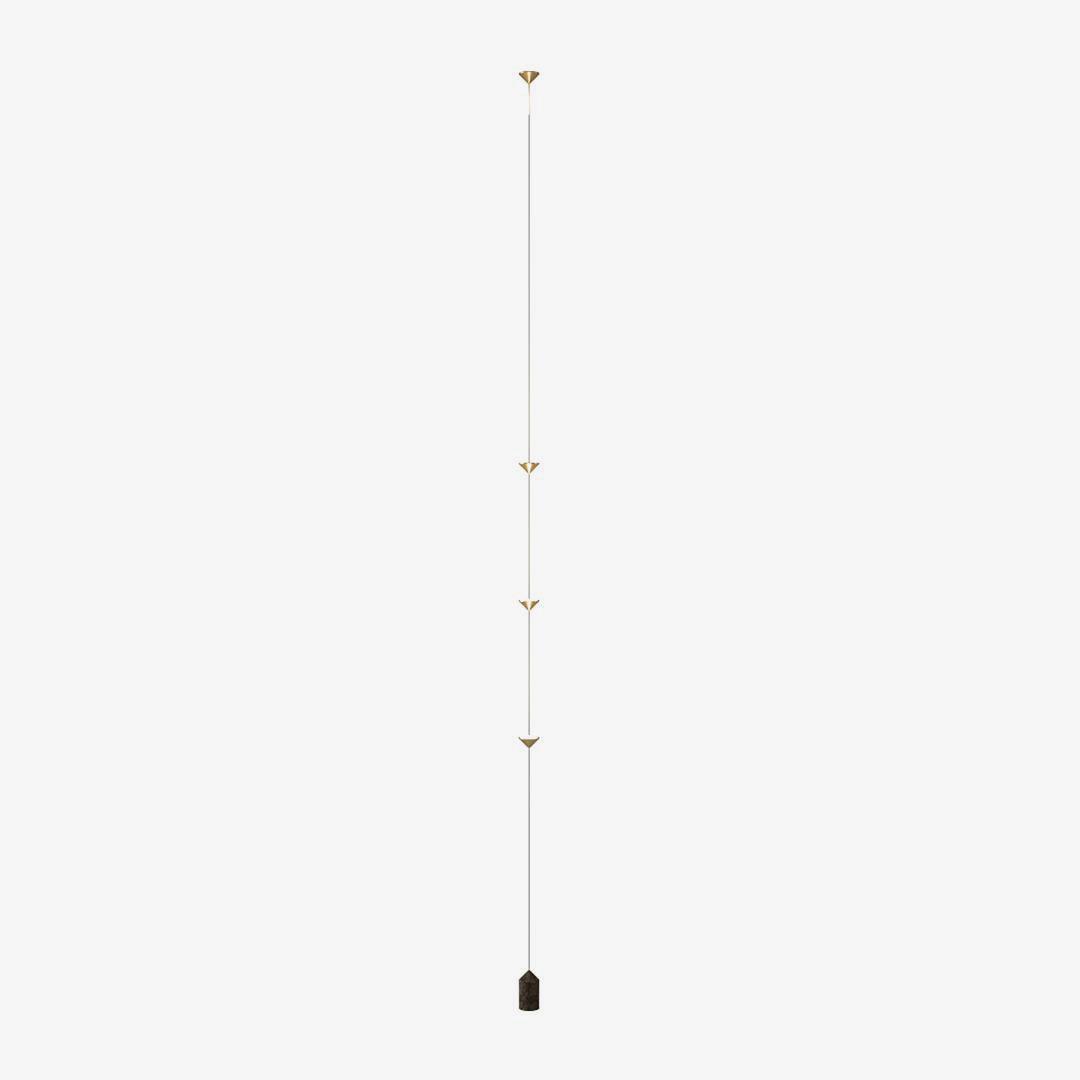 LED Floor Lamp with Marble Counterweight and Adjustable Pull Cable for Living Room Bedroom Reading Corner Modern Home Decor Ambient Task Lig