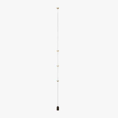 LED Floor Lamp with Marble Counterweight and Adjustable Pull Cable for Living Room Bedroom Reading Corner Modern Home Decor Ambient Task Lig
