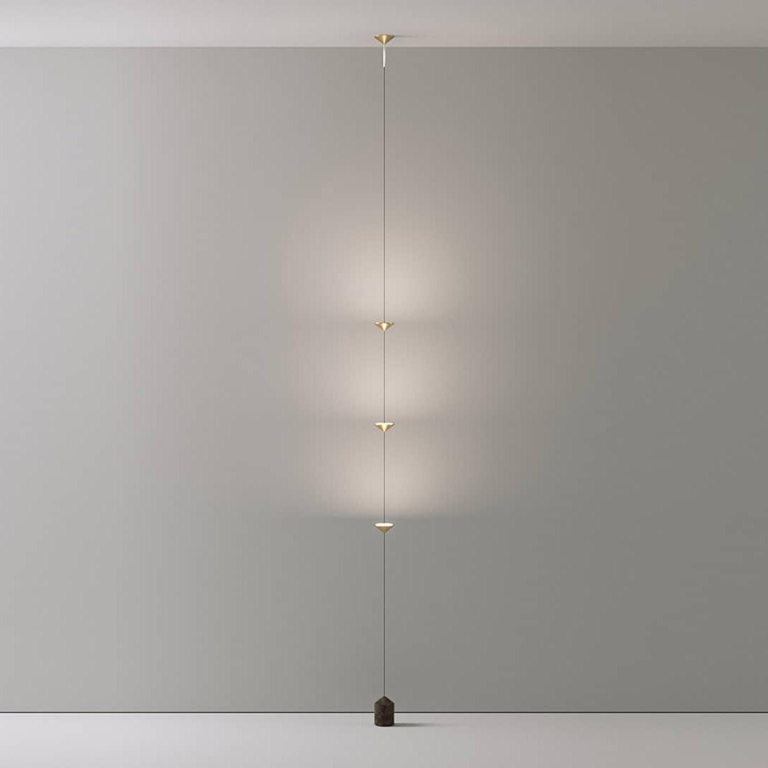 LED Floor Lamp with Marble Counterweight and Adjustable Pull Cable for Living Room Bedroom Reading Corner Modern Home Decor Ambient Task Lig