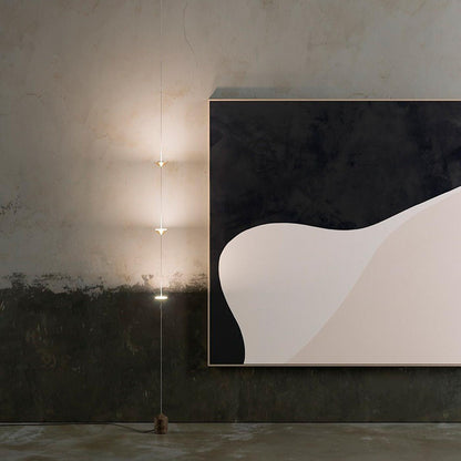 LED Floor Lamp with Marble Counterweight and Adjustable Pull Cable for Living Room Bedroom Reading Corner Modern Home Decor Ambient Task Lig