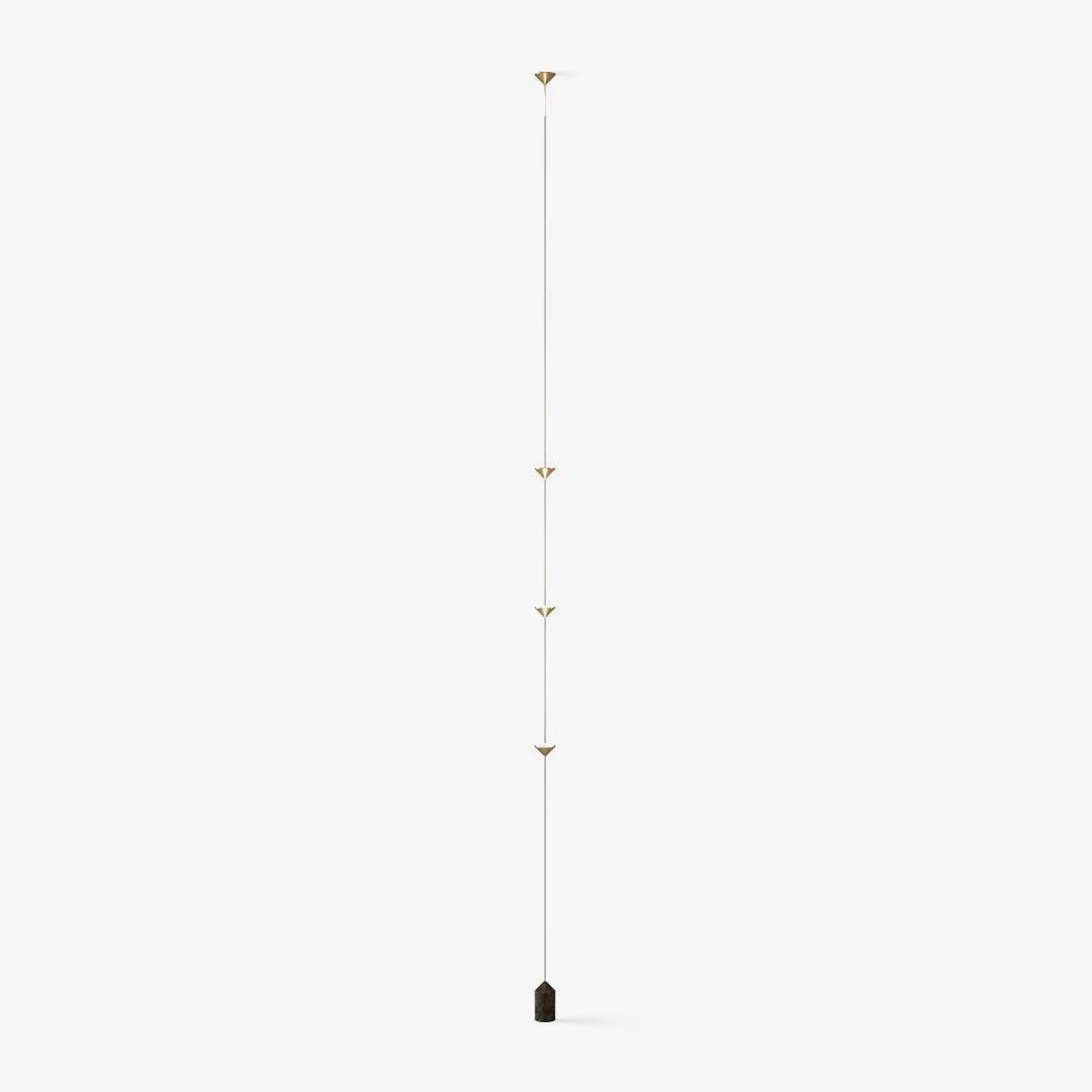LED Floor Lamp with Marble Counterweight and Adjustable Pull Cable for Living Room Bedroom Reading Corner Modern Home Decor Ambient Task Lig