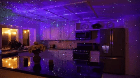 Galaxy Projector for Bedroom with 8 Nebula Effects, Star Projector Night Light with Remote Timer, 360 Degree Ambient Light