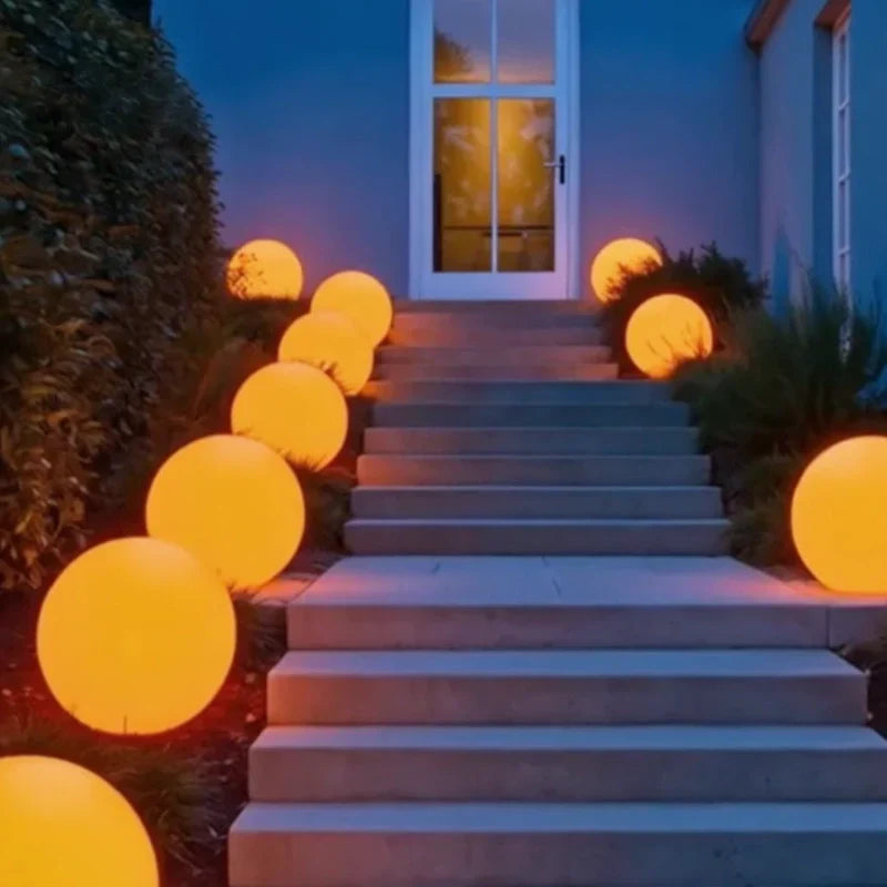 Cordless Color-Changing LED Globe Light for Patio & Garden – 16 Color Modes with Remote Control