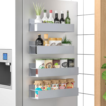 SpiceGrip | Magnetic Spice Rack Set with Strong Grip | Space-Saving Organizers for Easy Access