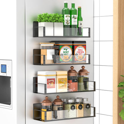 SpiceGrip | Magnetic Spice Rack Set with Strong Grip | Space-Saving Organizers for Easy Access