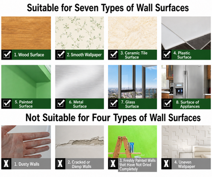 Shatter-Proof Mirror Film Self-Adhesive Reflective Sheet for Walls Doors Furniture Safety 20x39 inches Trim-to-Fit PET Plastic Home Decor Ki