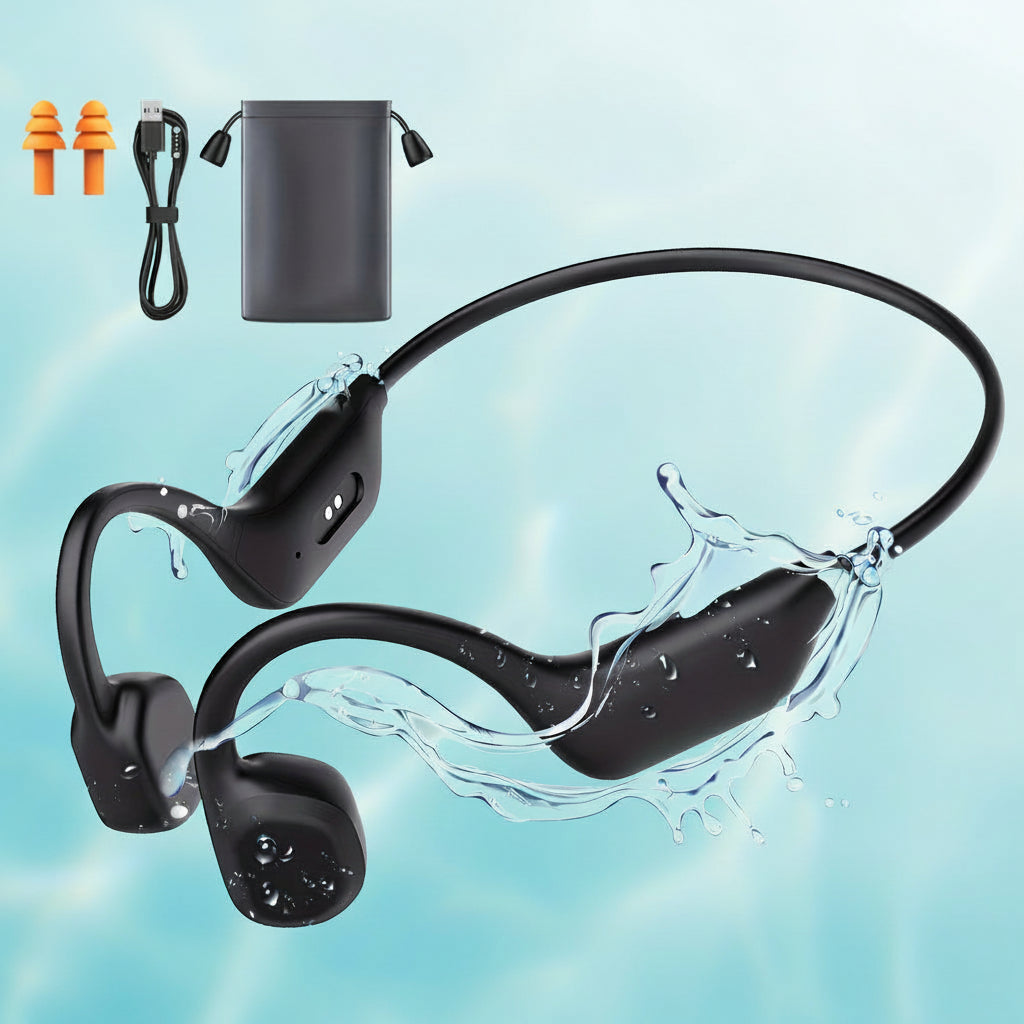 Sport Audio | Wireless Bone Conduction Headphones with USB Charging | Open Ear Design for Safety and Comfort